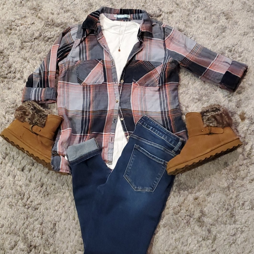 Women's cute lightweight flannel
